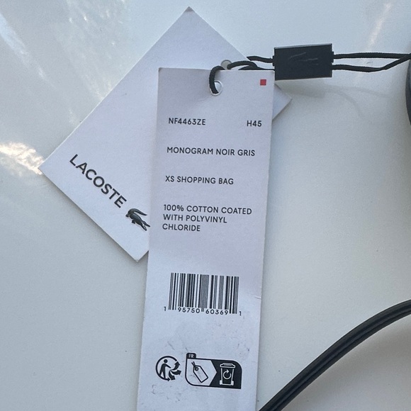 Lacoste Black Patterned Crossbody Bag - Picture 3 of 10